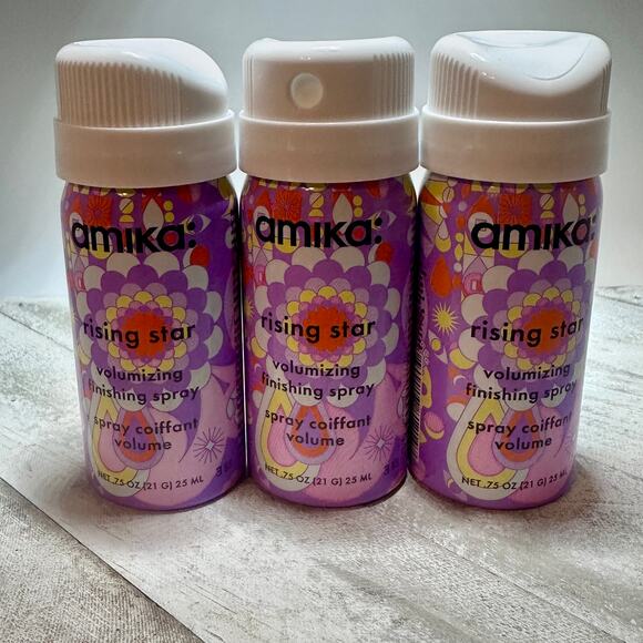 Amika Rising Star Volumizing Finishing Spray 3 Piece Lot NEW 25ml / 0.75 oz - Picture 5 of 5